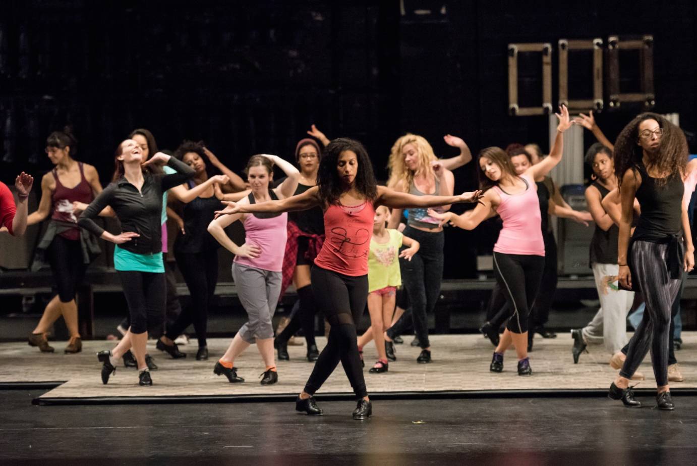 Chloe Arnold leads class at John Jay College. Photo by Ian Douglas